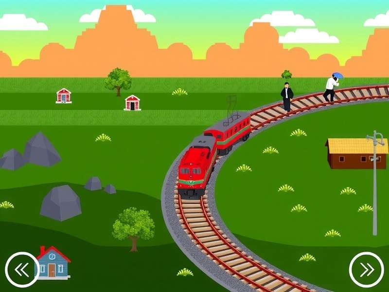 Indian Pixel Railways - In-Game Action Indian Pixel Railways Gameplay Screenshot